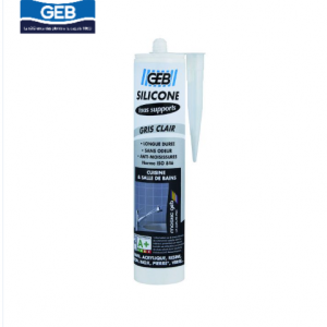 Mastic silicone TOUS SUPPORTS - 280 ml - gris