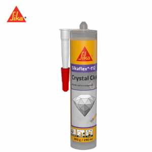 Mastic polyuréthane SIKAFLEX 112 CRYSTAL CLEAR - 300 ml - transparent