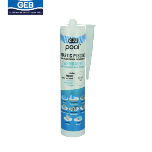 Mastic polymère spécial piscine - 290 ml - blanc